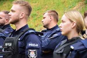 Policjanci podczas turnieju