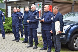 Policjanci podczas turnieju