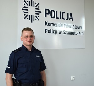 Dzielnicowy st. sierż. Kamil Kowalski z Komisariatu Policji we Wronkach
